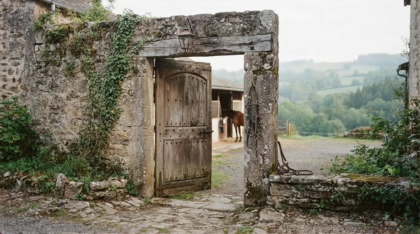 Entrée du Les Écuries de Maxea, centre équestre à Château-Chervix